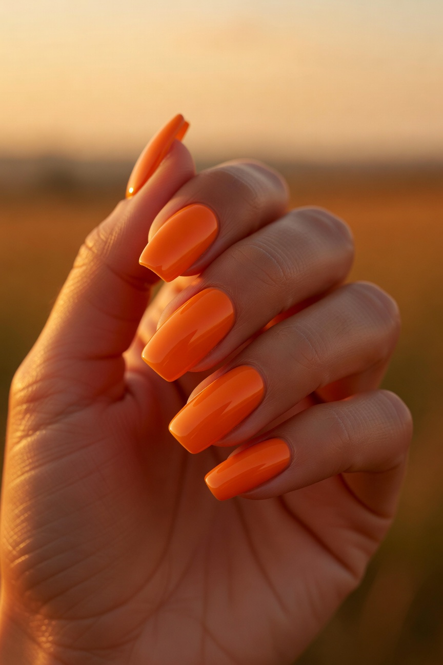 Sunset Orange Polish