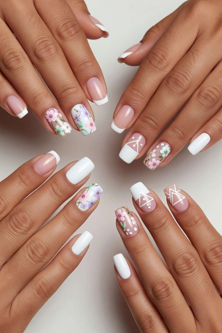 White Base Manicures