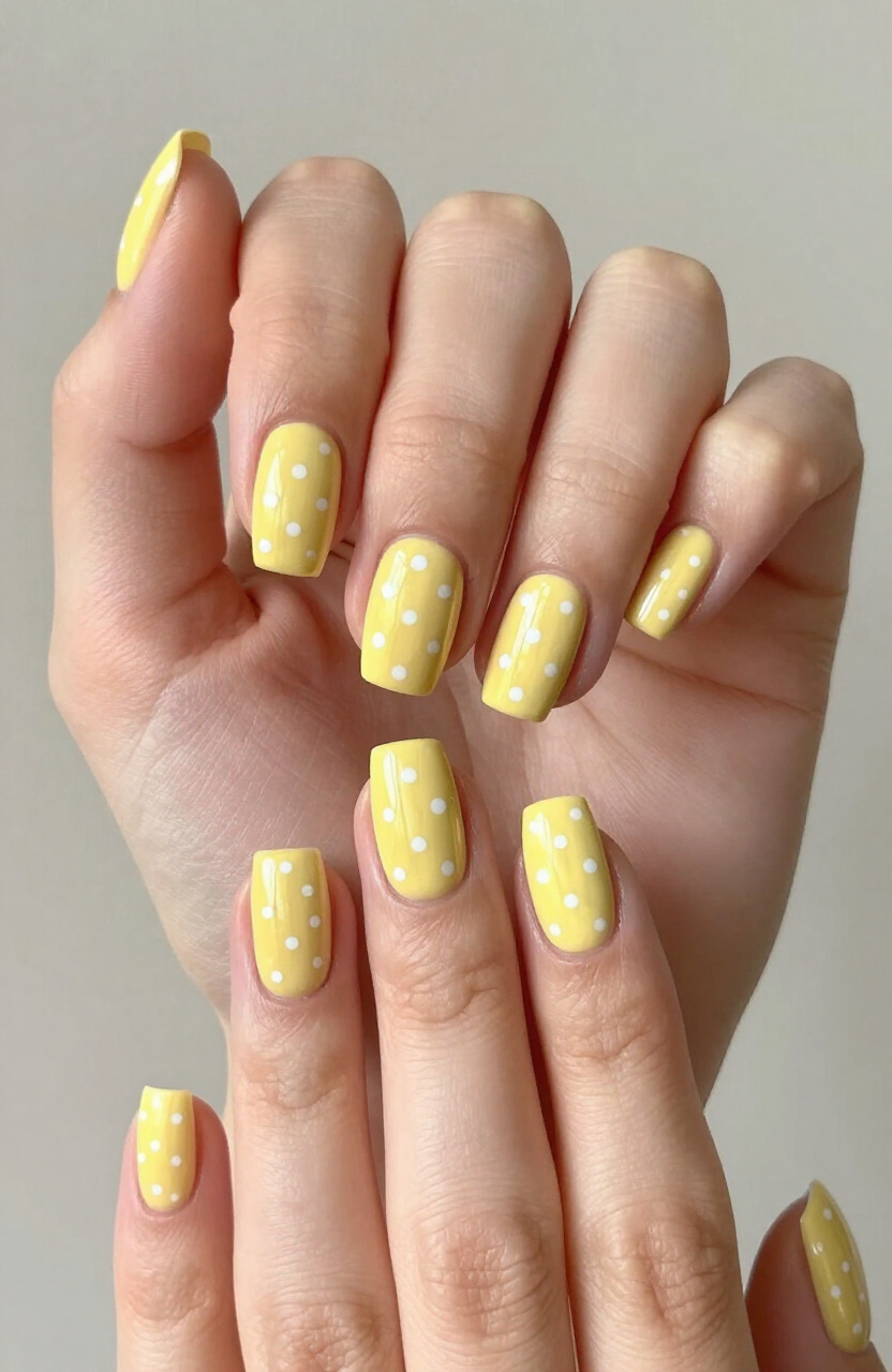 Yellow Polka Dots