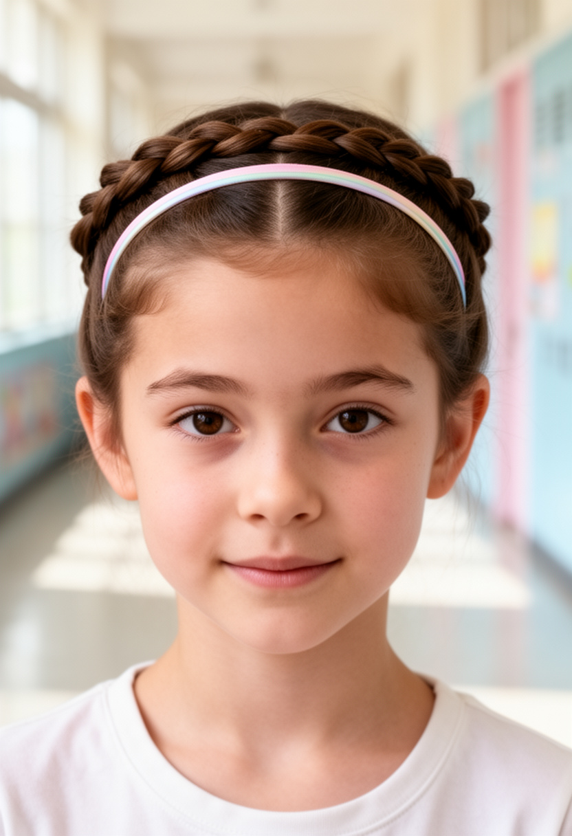 Half-Up Twisted Crown Headband