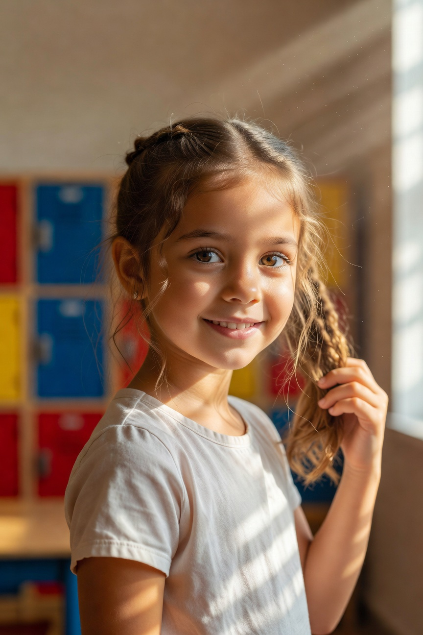 Messy Side Ponytail With Crimp