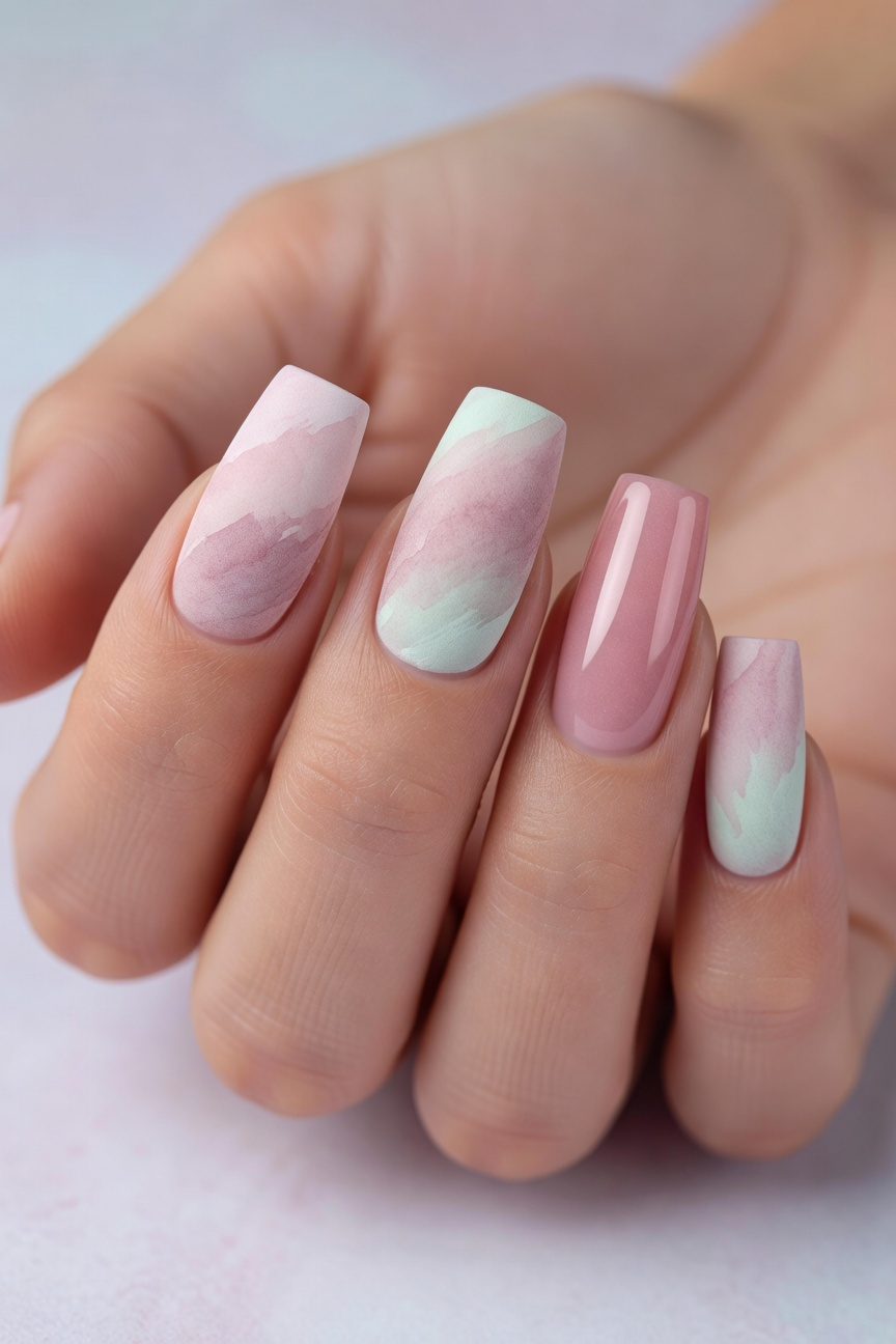 Pastel Watercolor Rose Garden Look