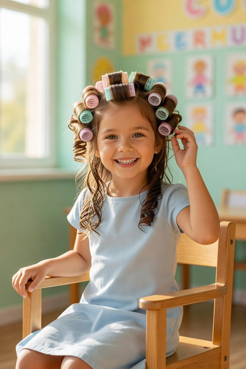 Roll-Up Curls With Velcro Rollers