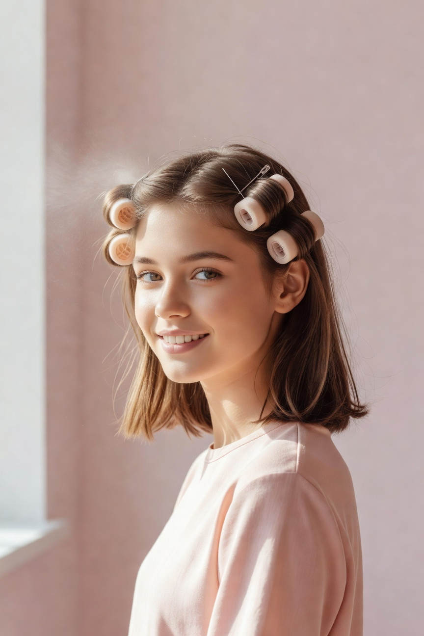 Velcro-Set Curl Coil Style