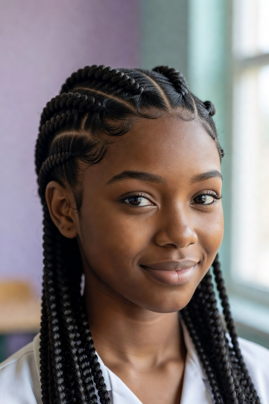 Protective Braids with Scalp Clips
