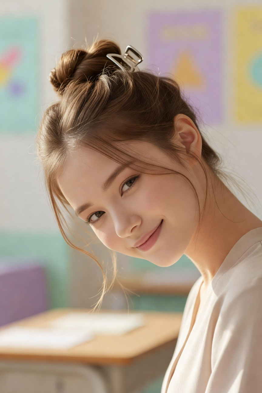 Claw Clip Low Chignon Twist