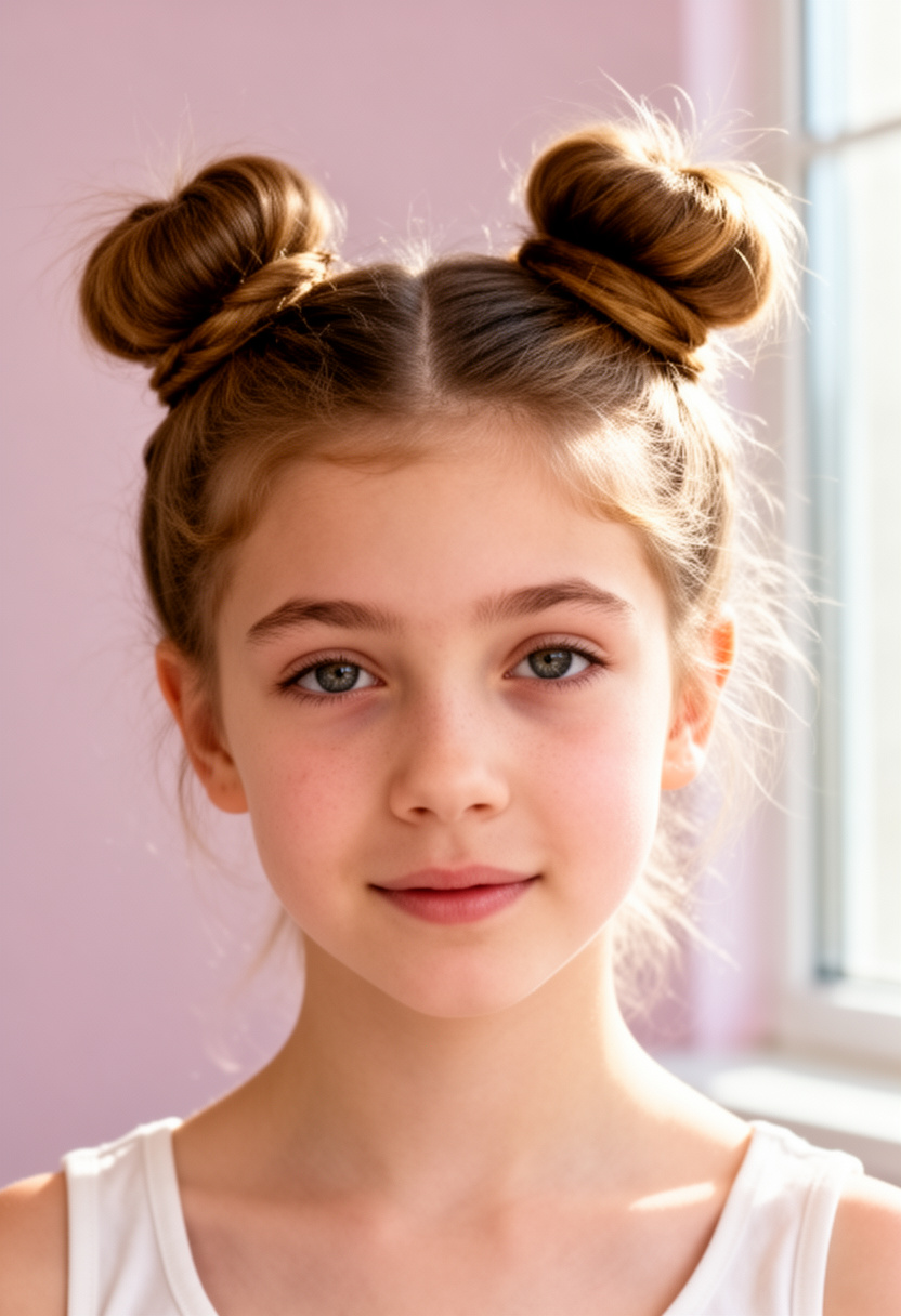 Two-Minute Space Buns Pompom