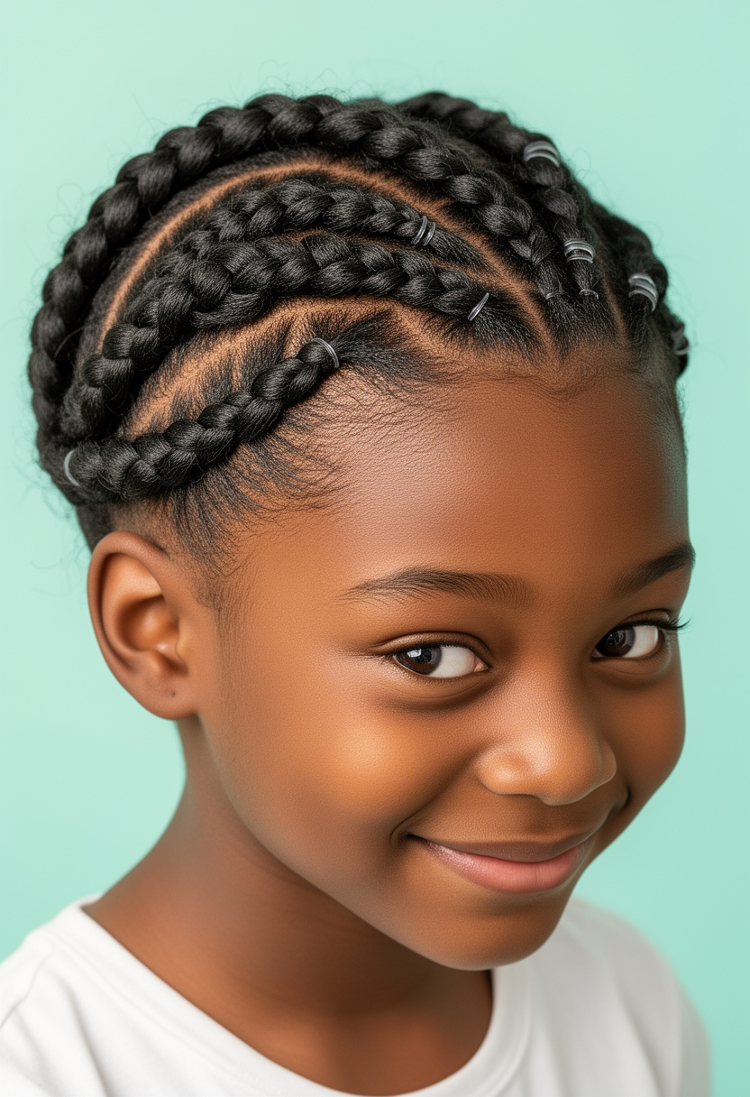 Two-Strand Senegalese Braid Swirl