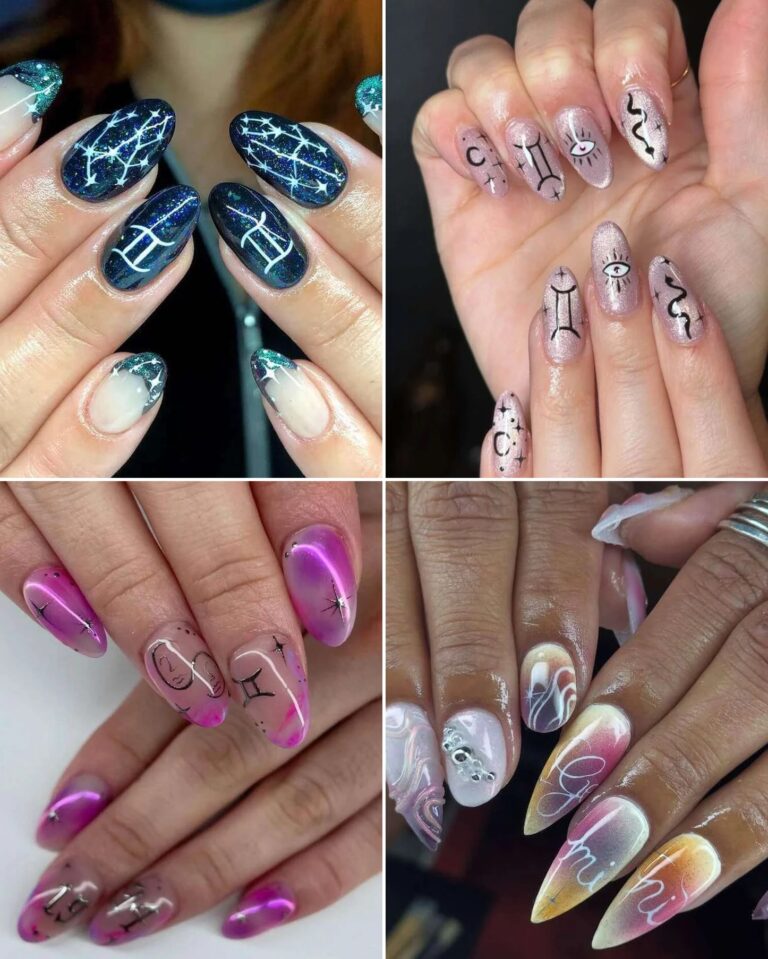 26 Gemini Nail Ideas to Show Off Your Personality