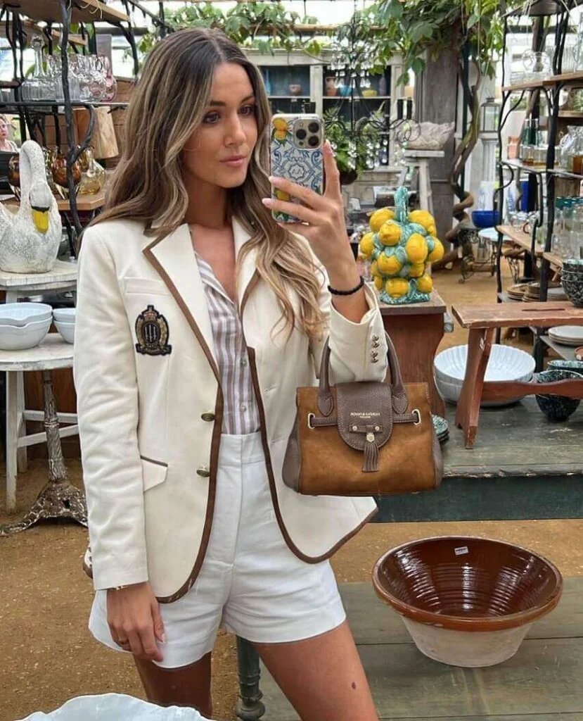 Blazer With White Shorts