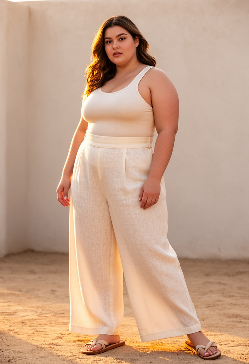 Breezy Linen Wide-Leg Pants