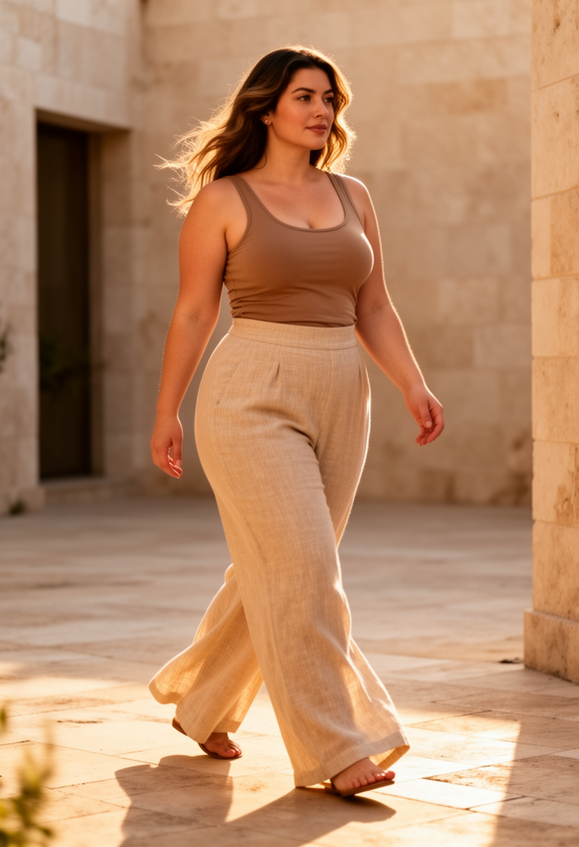 Breezy Linen Wide-Leg Pants