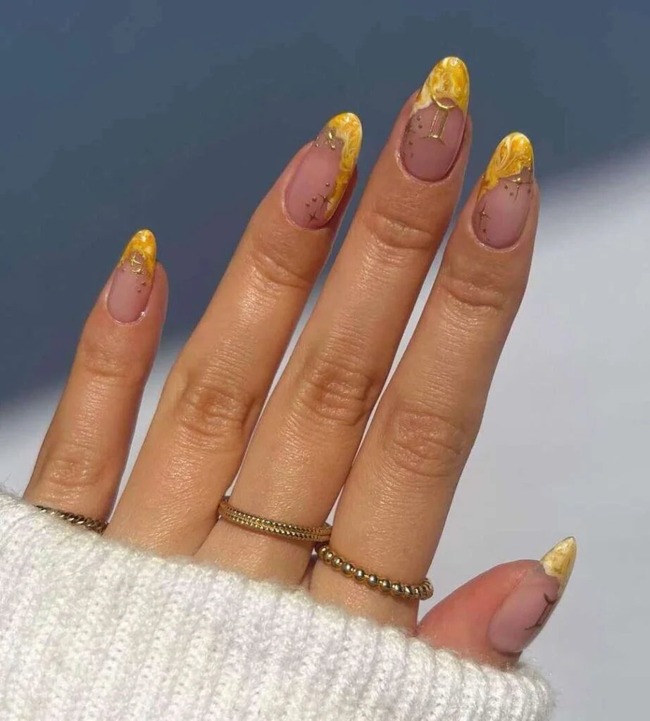 Gold Marble Tips