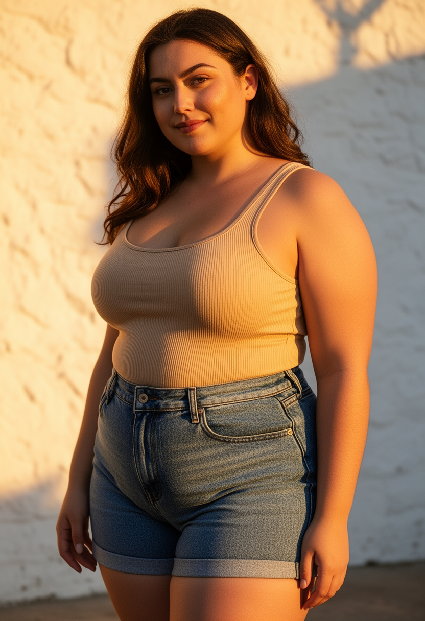 High-Waist Shorts Casual Outfit