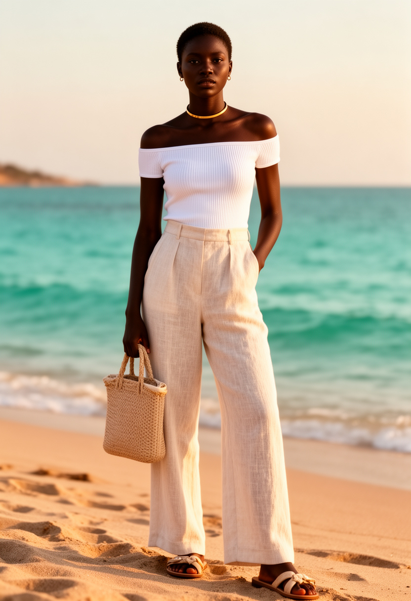 Off-Shoulder Top Beach Ready