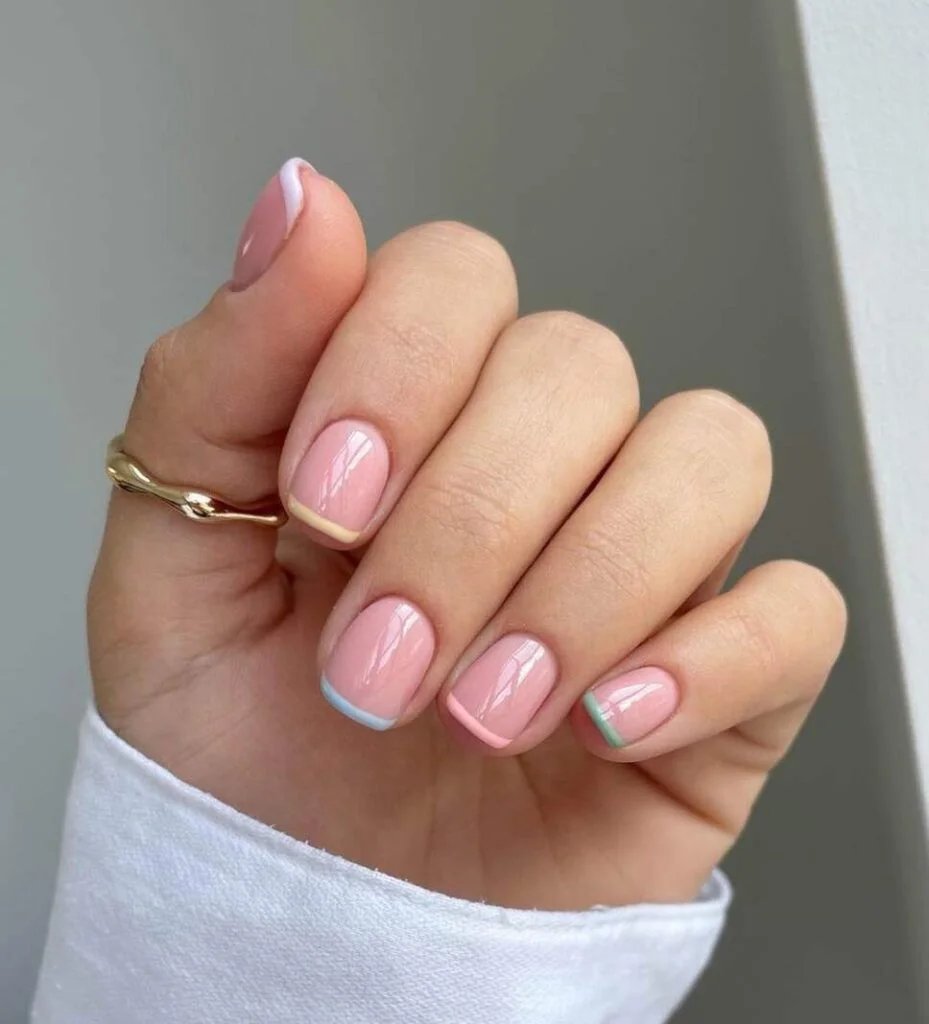 Pastel French Tips