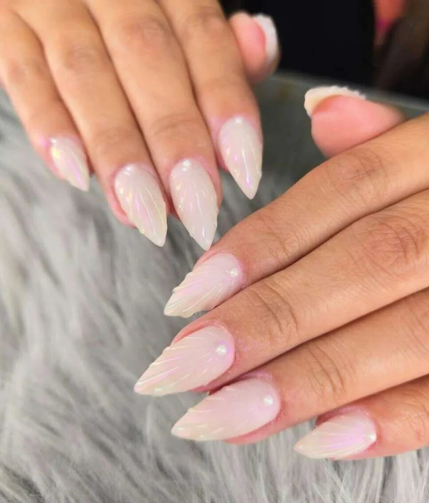 Pearl Shell Nails