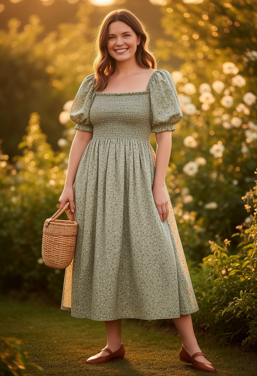 Cottagecore Sundress Garden Outfits