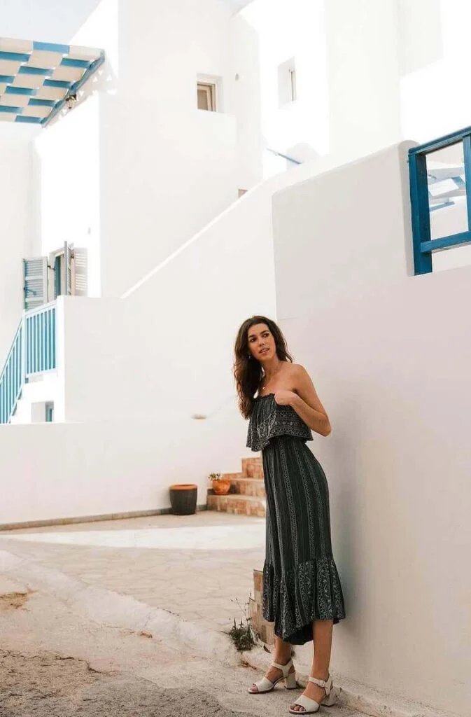 Strapless Midi Dress