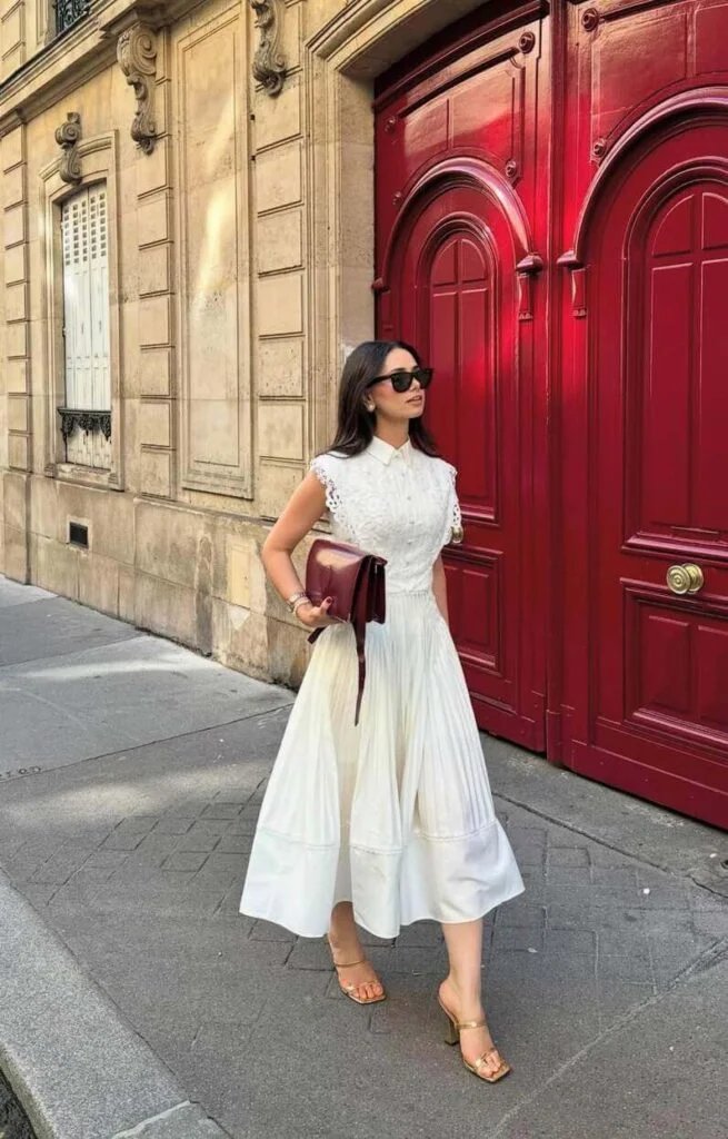 White Midi Dress