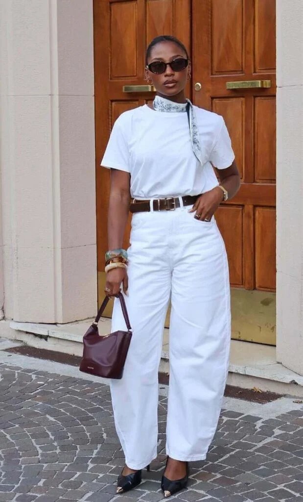 White Tee Outfit