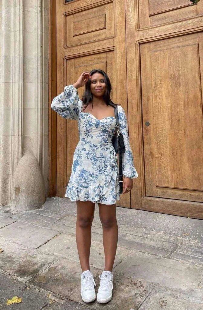 Blue Floral Dress