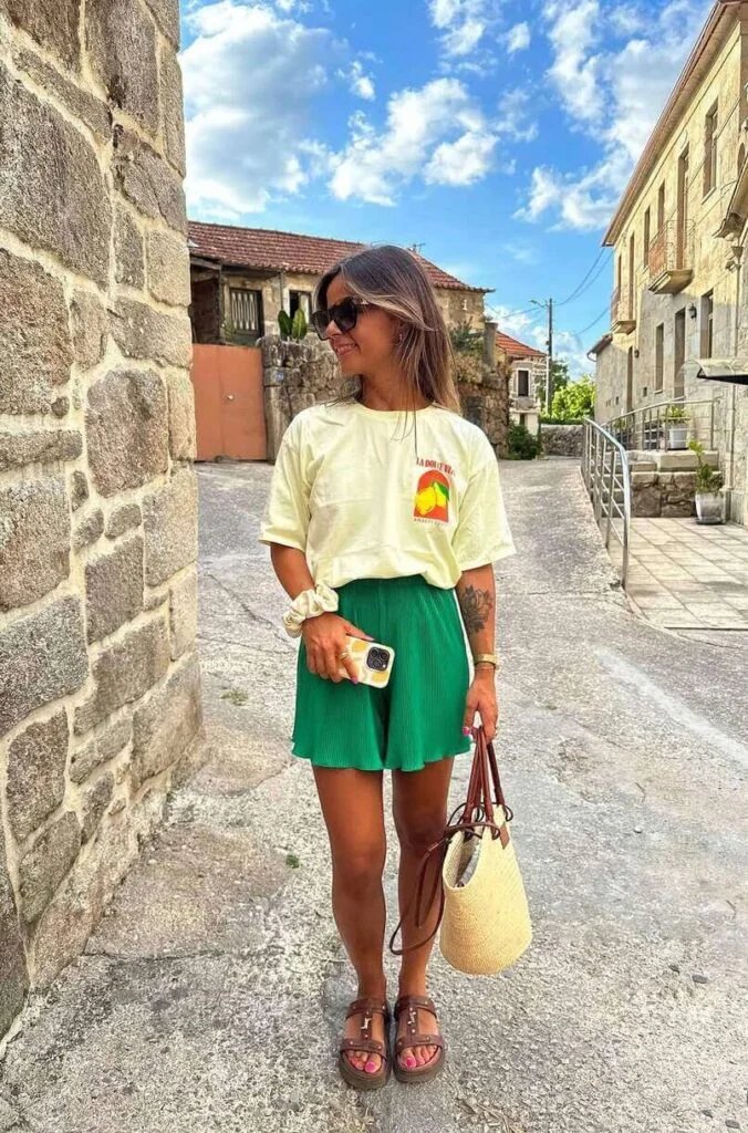 Graphic Tee Shorts