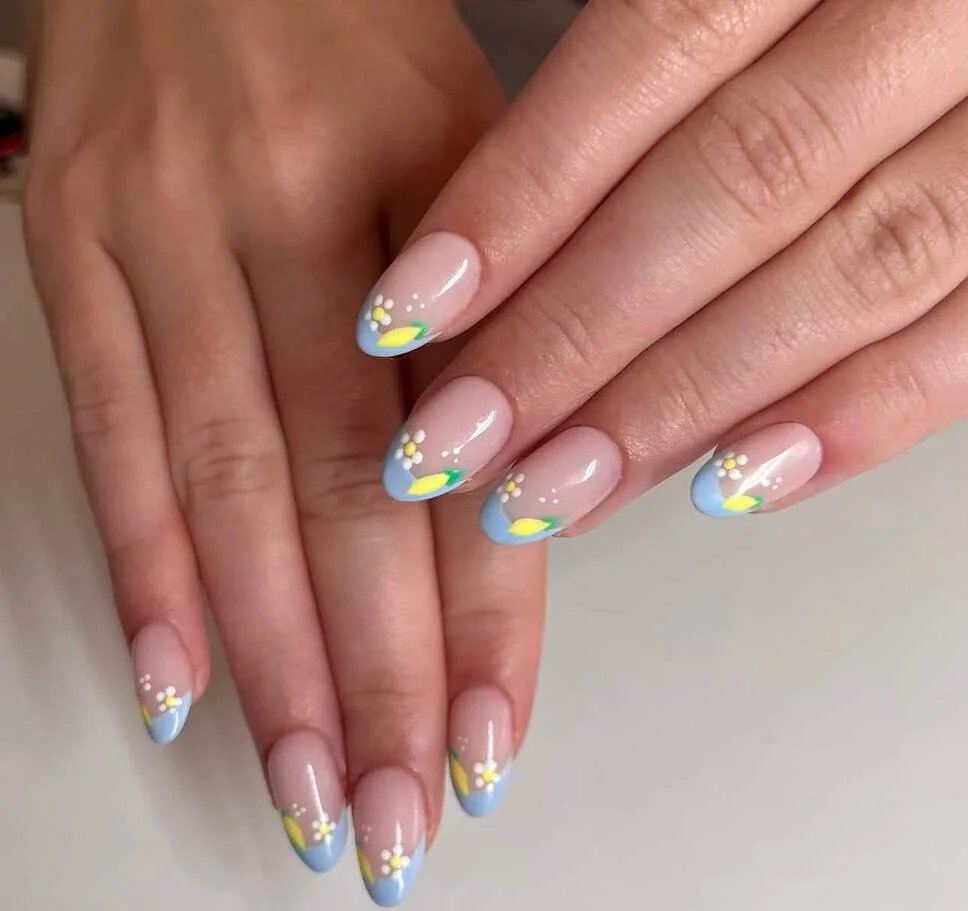 Lemon French Tips