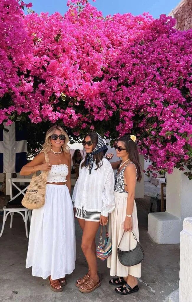 Matching White Skirts