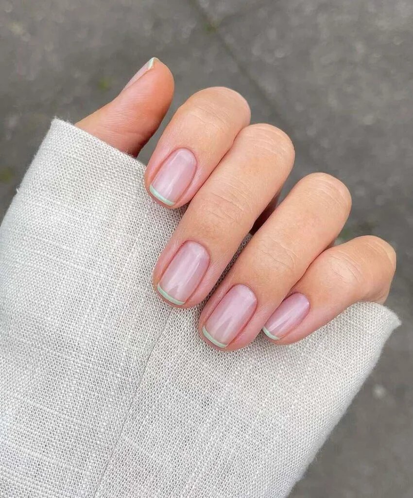 Mint French Tips