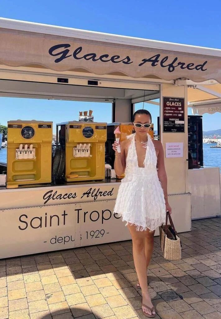 White Halter Minidress
