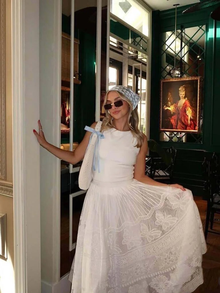 White Lace Skirt