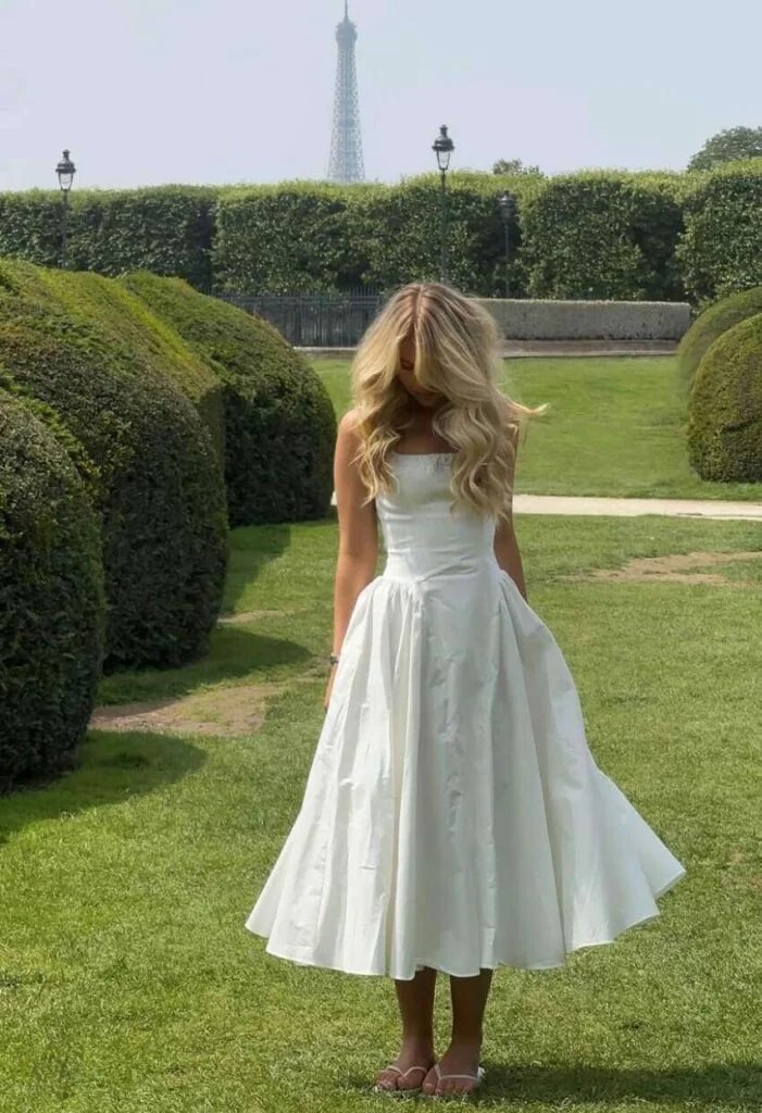 White Midi Dress