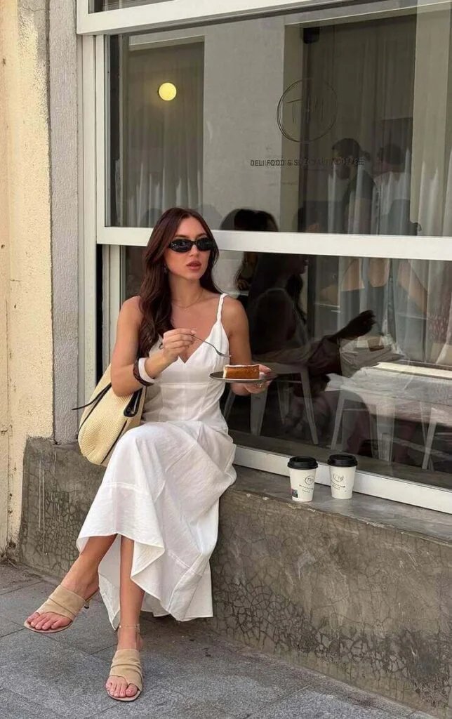 White Slip Dress