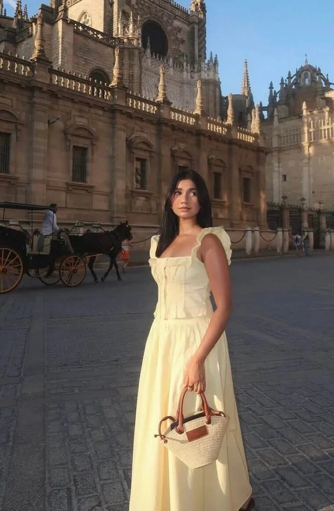 Yellow Ruffle Dress