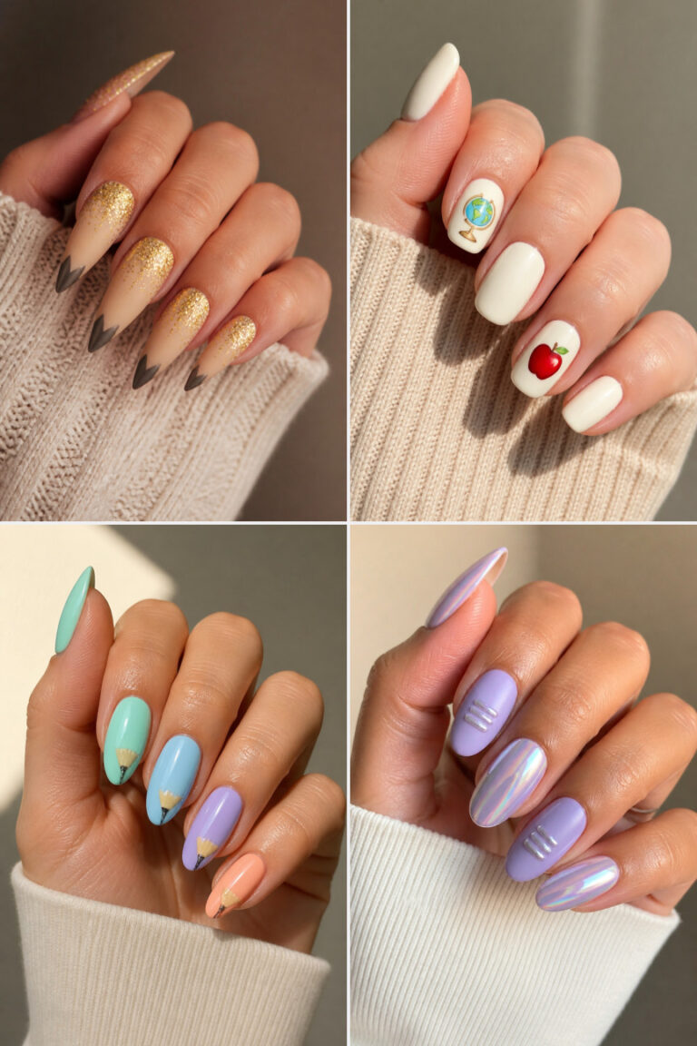 20 Cute First Day of School Nail Designs