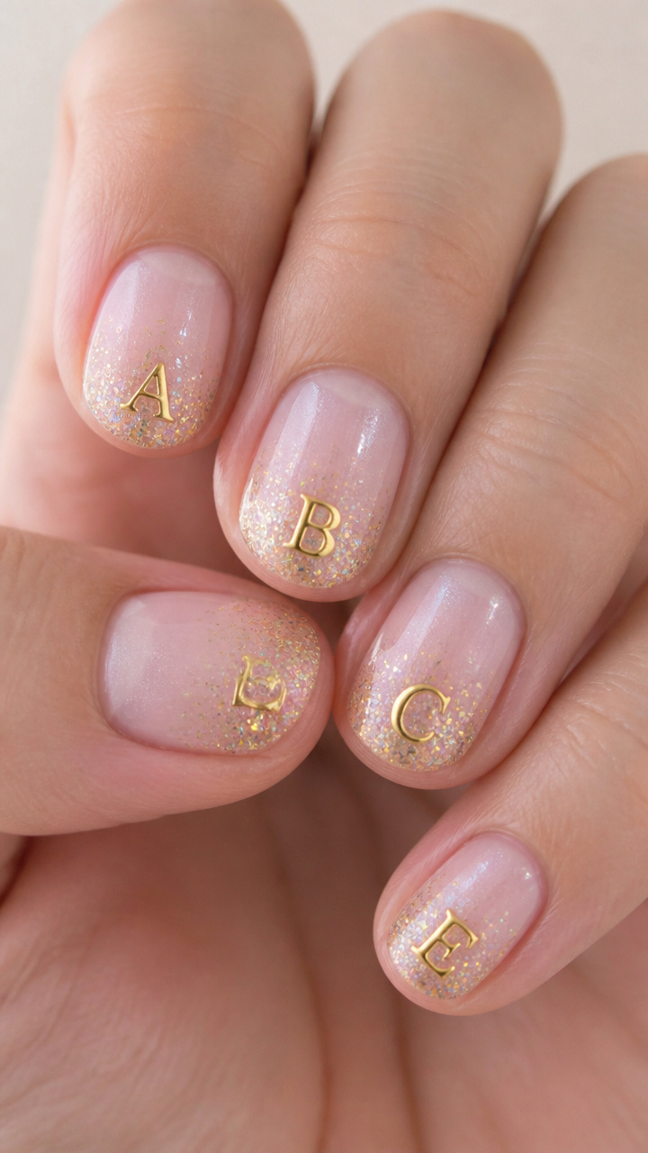 ABC Glitter Tips
