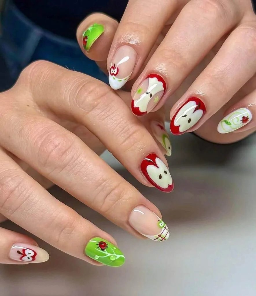 Apple Red Nails