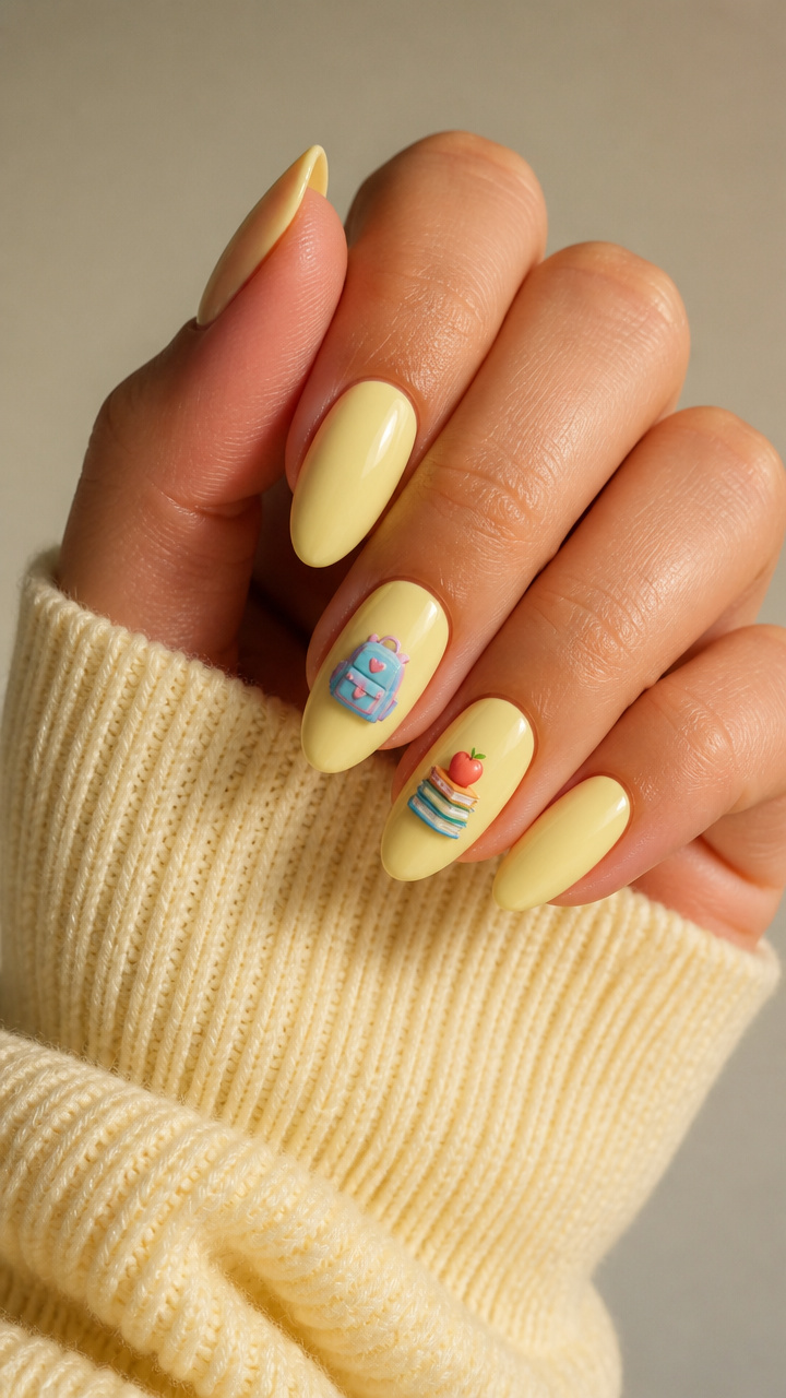 Backpack Charm Accent Nails