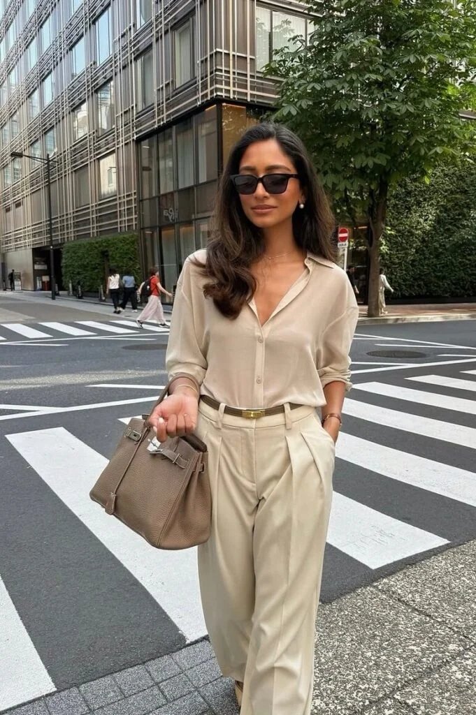 Beige Monochrome Workwear