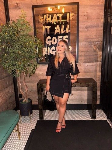 Black Satin Shirt Dress