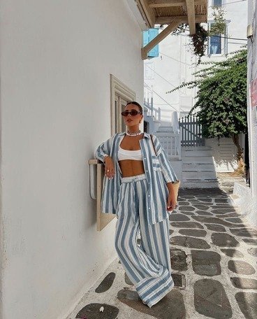 Blue Stripe Separates