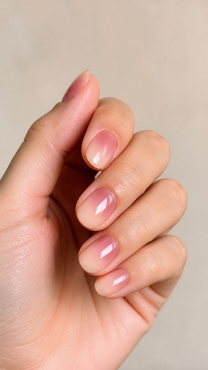 Blush Ombré Cuticle Fade