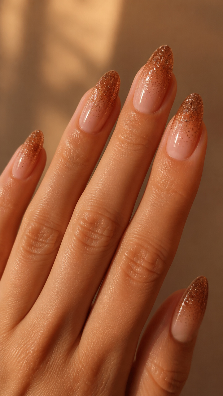 Brown Sugar Glitter Fade