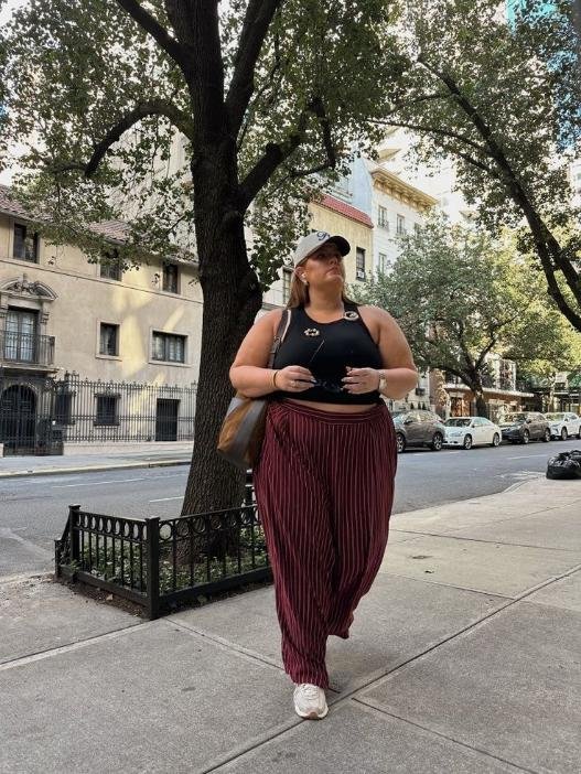Burgundy pleated trousers