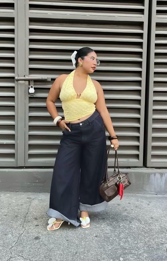 Butter Halter, Dark Jeans