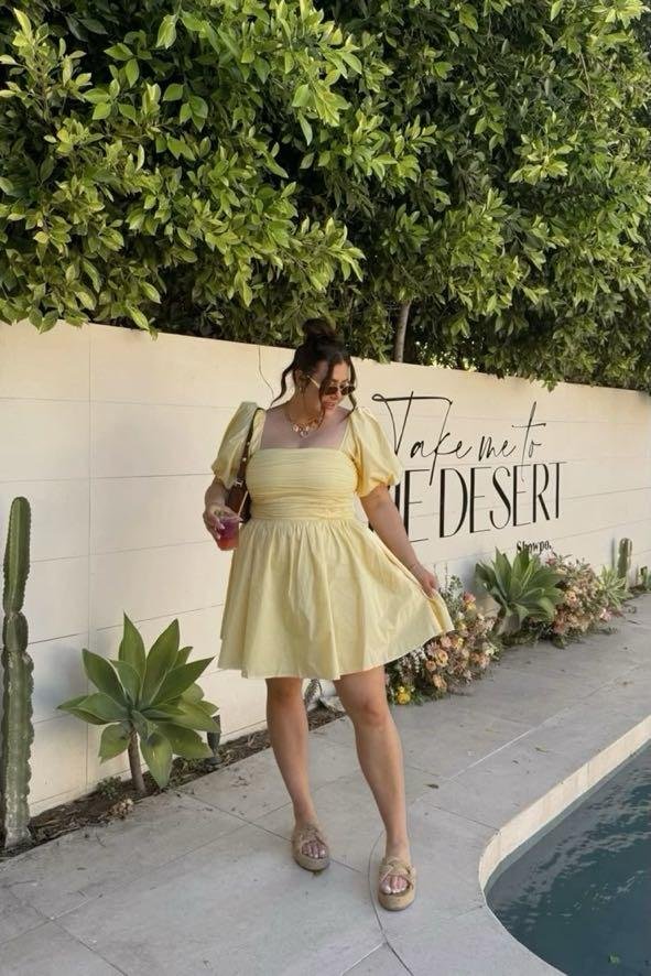 Buttery Yellow Mini Dress