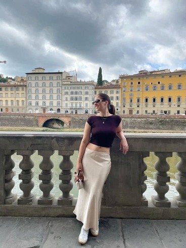 Champagne Satin Maxi Skirt