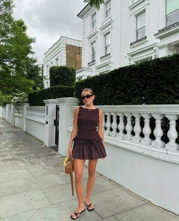 Chocolate Drop Waist Dress