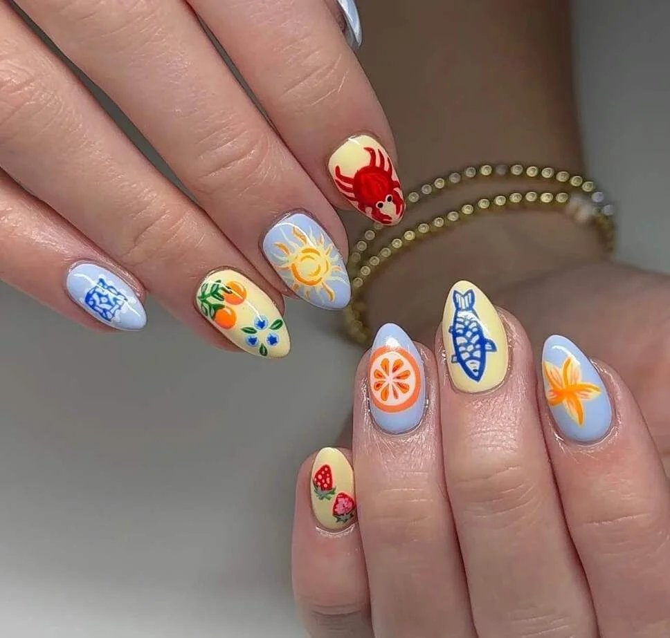 Citrus and Sun Nails